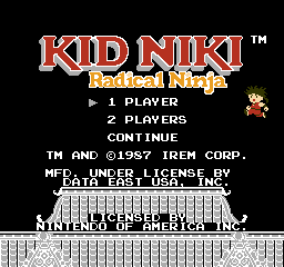 Kid Niki Radical Ninja screenshot 3 for NES
